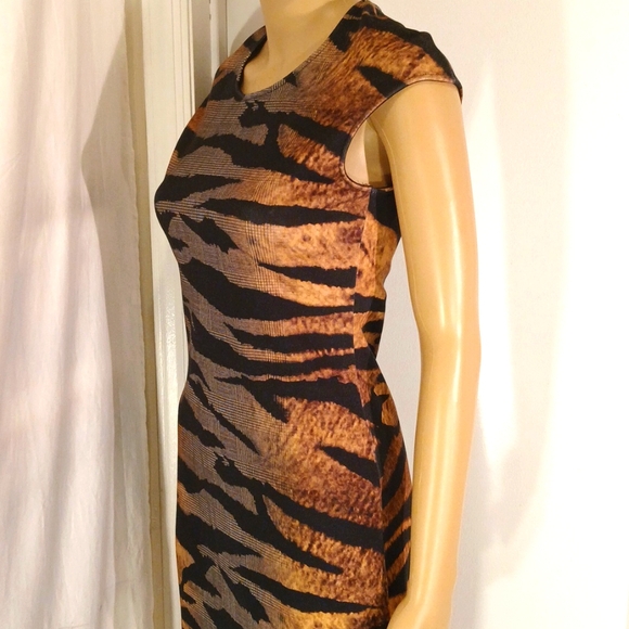 🔥 🔥 NWOT Alexander McQueen Multicolor, Gennplad, Zebra Print Design Dress - Picture 9 of 16